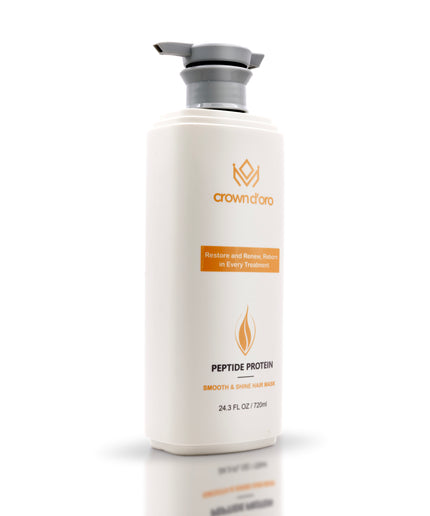 Crown D'Oro Peptide Protein Smooth & Shine Hair Mask-720 ML