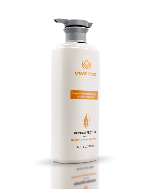 Crown D'Oro Peptide Protein Smooth & Shine Hair Mask-720 ML