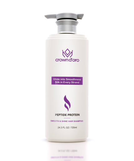 Crown D'Oro Peptide Protein Smooth & Shine Hair Shampoo-720 ML