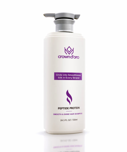 Crown D'Oro Peptide Protein Smooth & Shine Hair Shampoo-720 ML