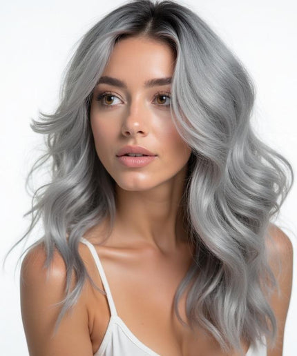 Silver Wavy Elegance