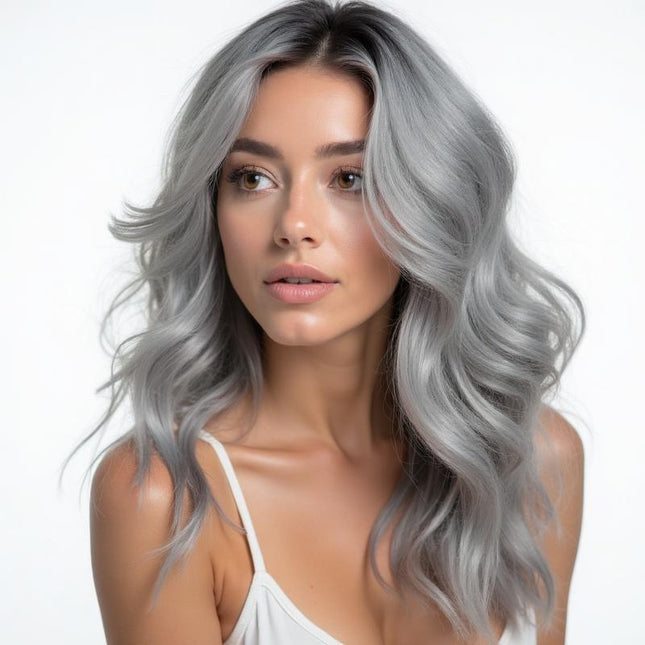 Silver Wavy Elegance